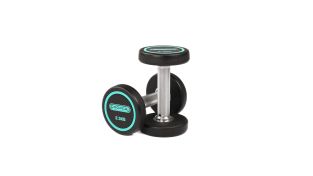 Cooper Grey Line PU Dumbbell Set with Rack