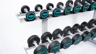 Cooper FitPack – PU-Hantelset 2,5–25 kg mit Ständer