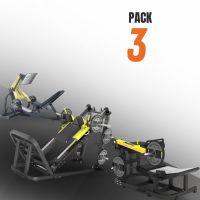 Technogym FitPack – Pure Strength Lower Body (Hack Squat, Hip Thrust, Leg Press)